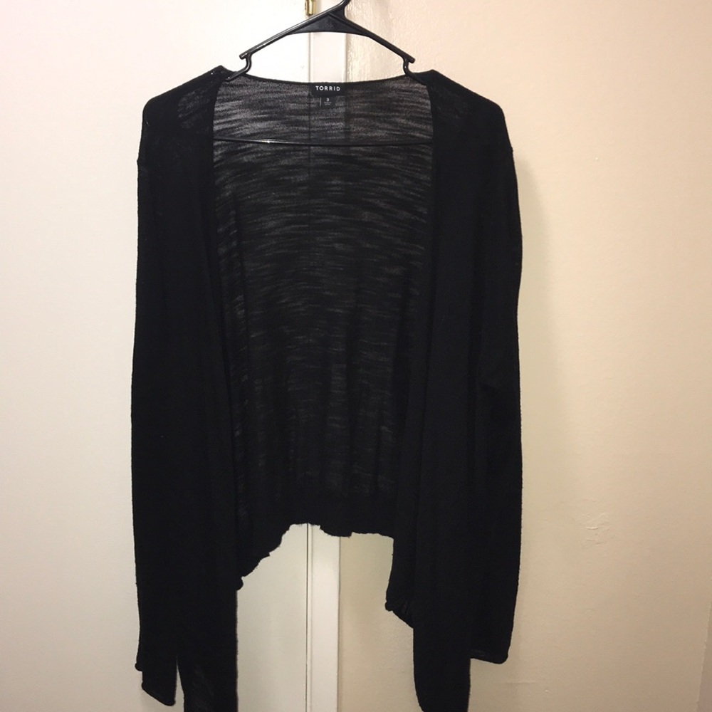Black cardigan